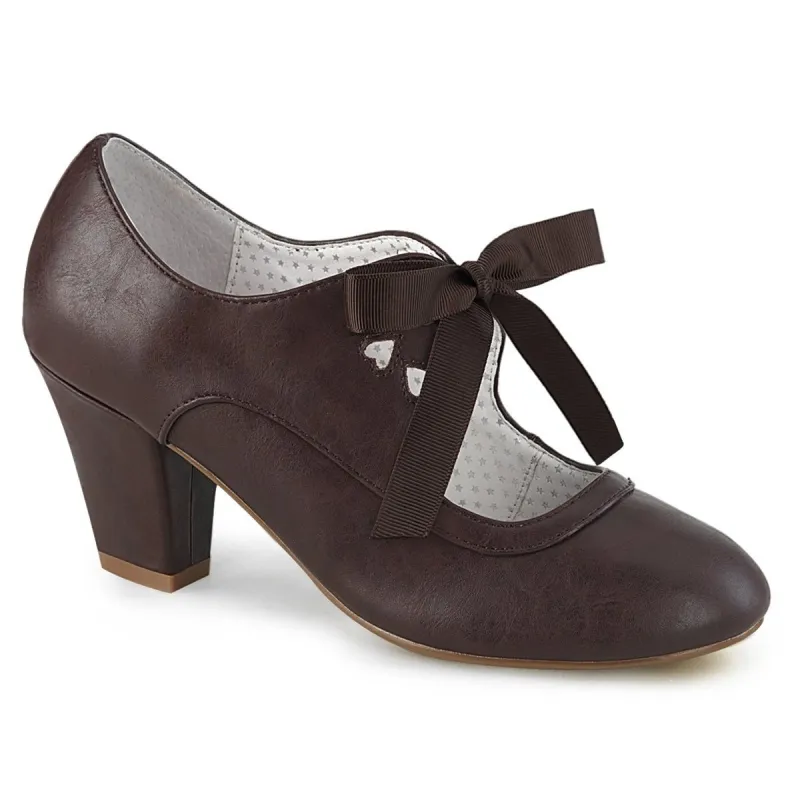 Pin Up Couture Wiggle-32-Dark Brown-Size 12-Clearance sold by Shoe Freaks