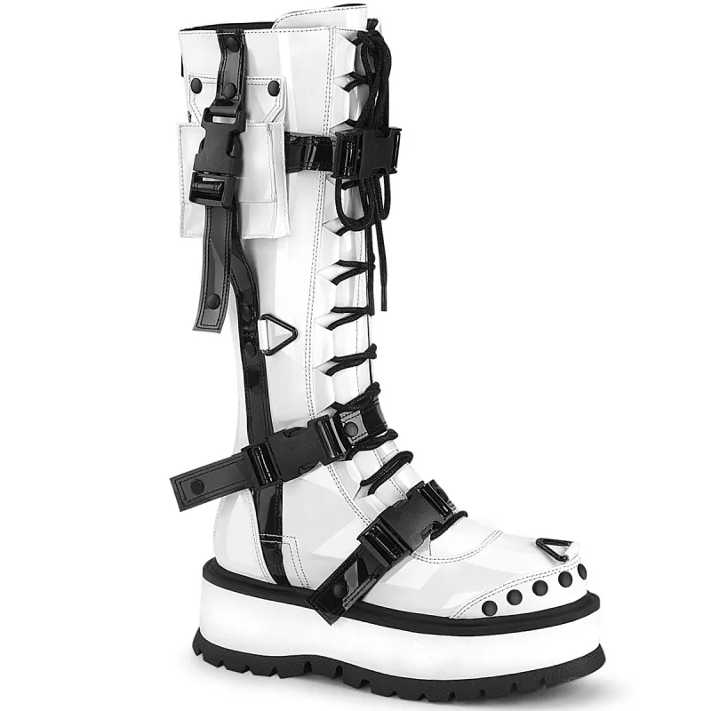 Demonia Slacker-260-White-Size 9-Clearance sold by Shoe Freaks