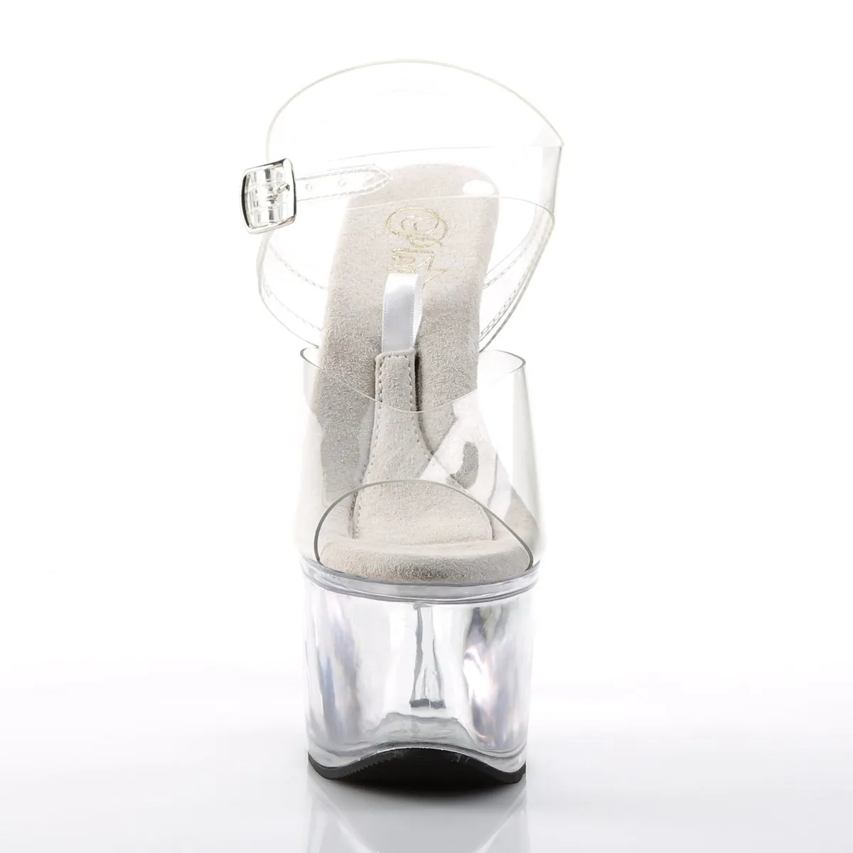 Pleaser Treasure-708-Clear-Size 9-Clearance sold by Shoe Freaks product image thumbnail 2