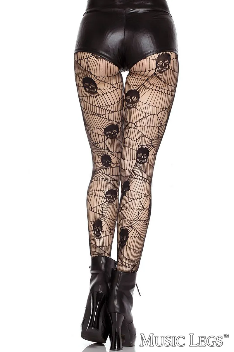Skull Net Pantyhose sold by Shoe Freaks product image thumbnail 2