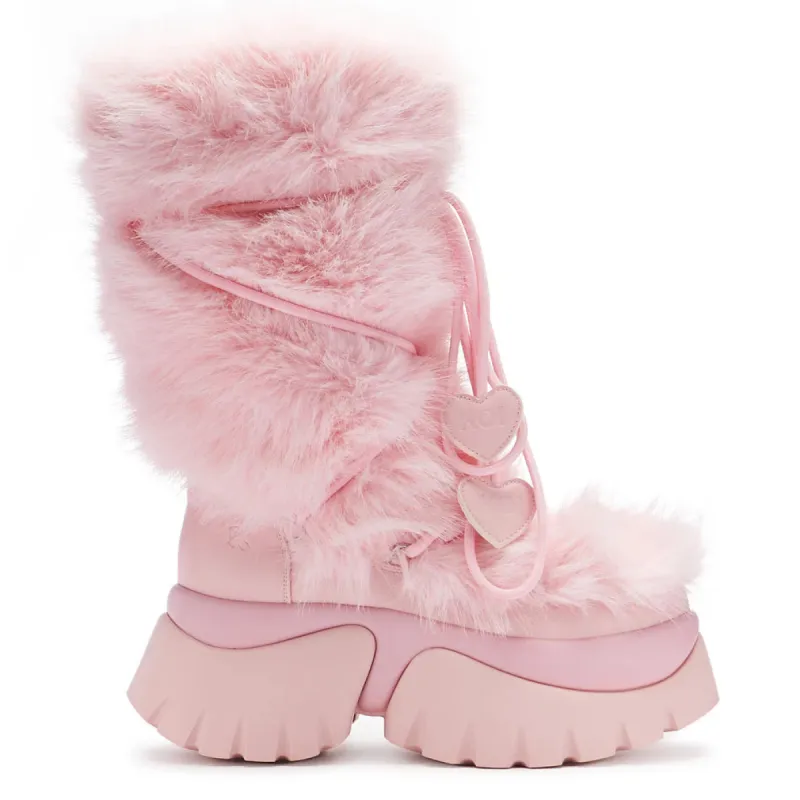Kawaii Sasquatch Fluffy Snow Boots - Pink-Size 10-Clearance sold by Shoe Freaks