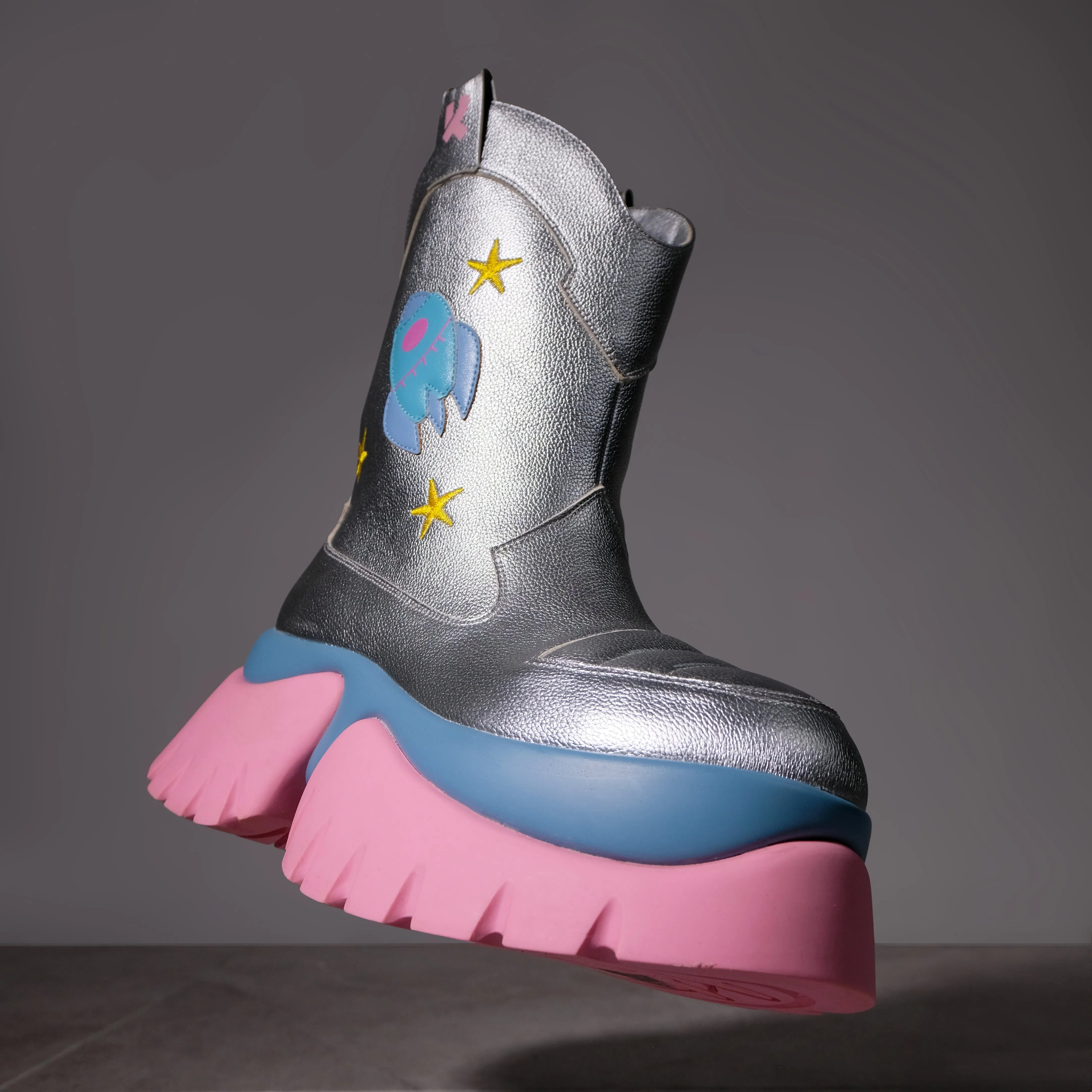 A Fairytale Galaxy Space Boots - Silver-Size 5-Clearance sold by Shoe Freaks product image thumbnail 4