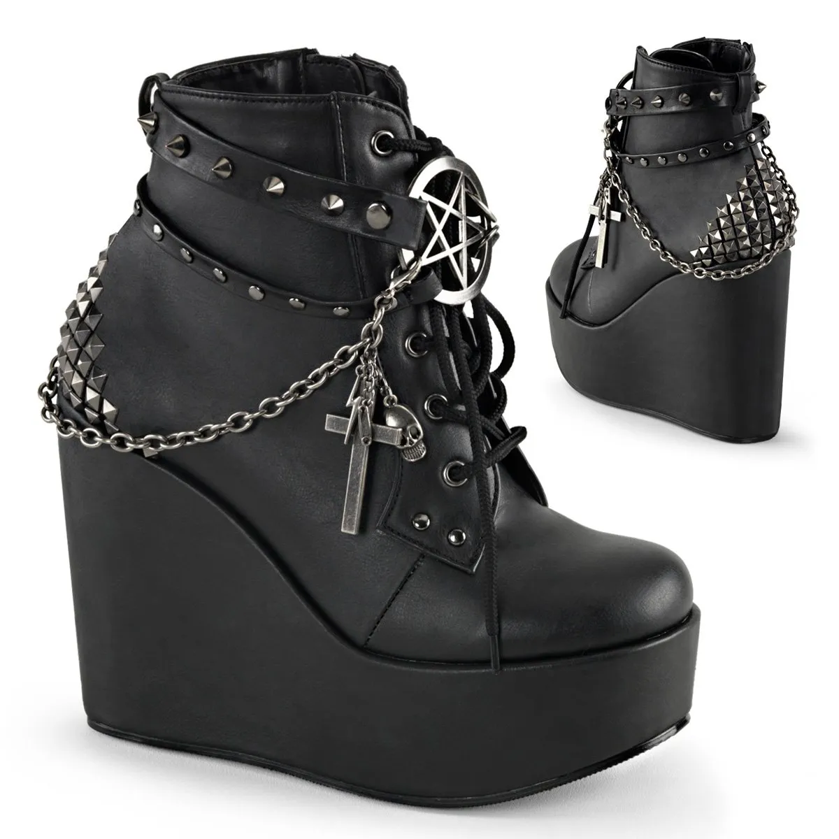 Demonia Poison-101-Black-Size 9-Clearance sold by Shoe Freaks