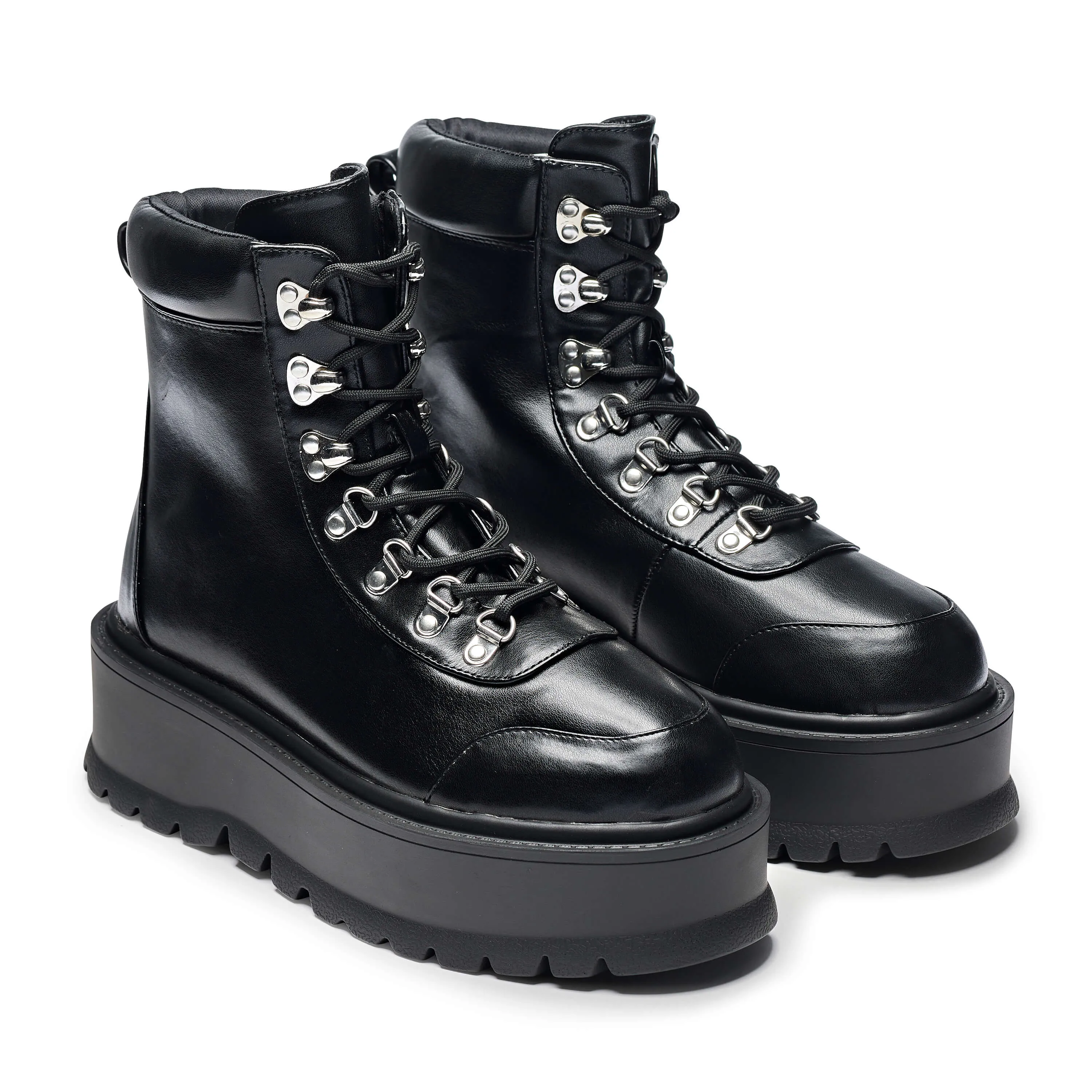 HYDRA All Black Matrix Platform Boots-Size 7-Clearance sold by Shoe Freaks product image thumbnail 3