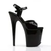 Pleaser Flamingo-809-Black-Size 7-Clearance sold by Shoe Freaks