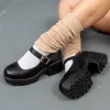 Tira Mary Jane Shoes 'Faux Leather Edition'-Black-Size 7-Clearance sold by Shoe Freaks