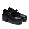 Tira Mary Jane Shoes 'Faux Leather Edition'-Black-Size 7-Clearance sold by Shoe Freaks