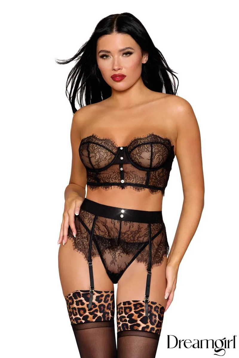 3Pc. Eyelash Lace Set sold by Shoe Freaks