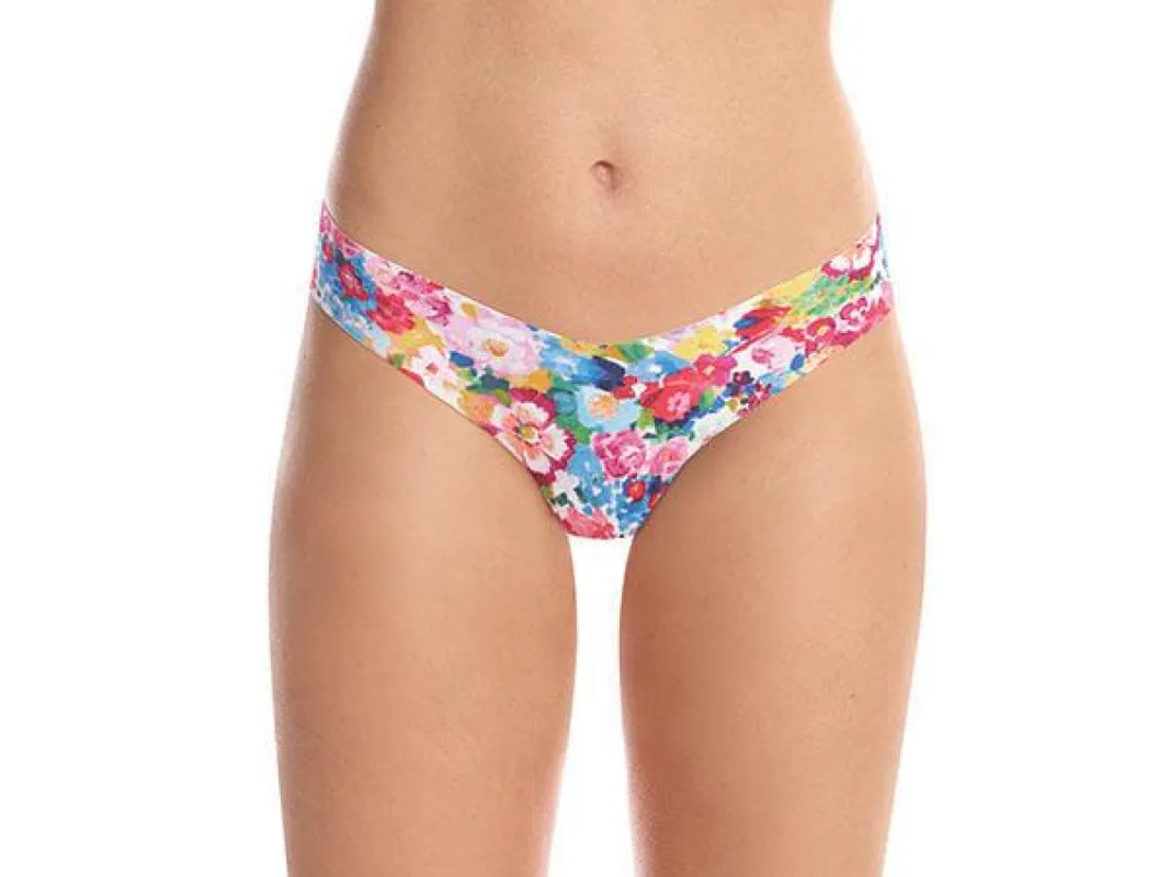 Impressionist Floral Patterned Thong sold by Shoe Freaks