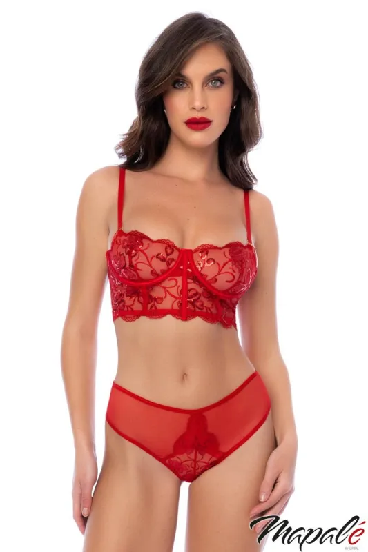 Floral Sequin Lace 2Pc. Set sold by Shoe Freaks