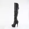 Pleaser Delight-3018-Black-Size 5-Clearance sold by Shoe Freaks