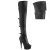 Pleaser Delight-3018-Black-Size 5-Clearance sold by Shoe Freaks