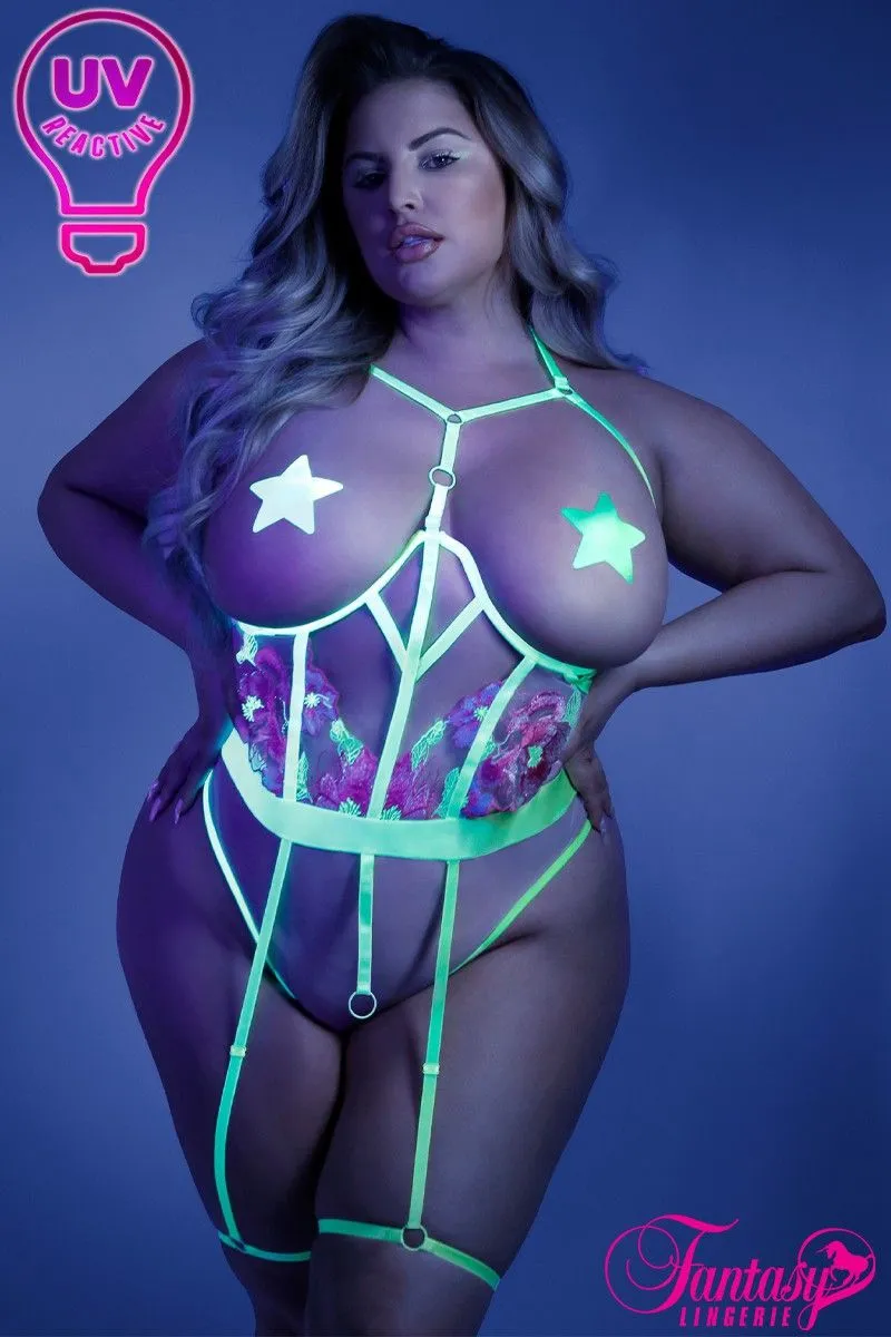 Glow Embroidered Harness Teddy sold by Shoe Freaks product image thumbnail 3