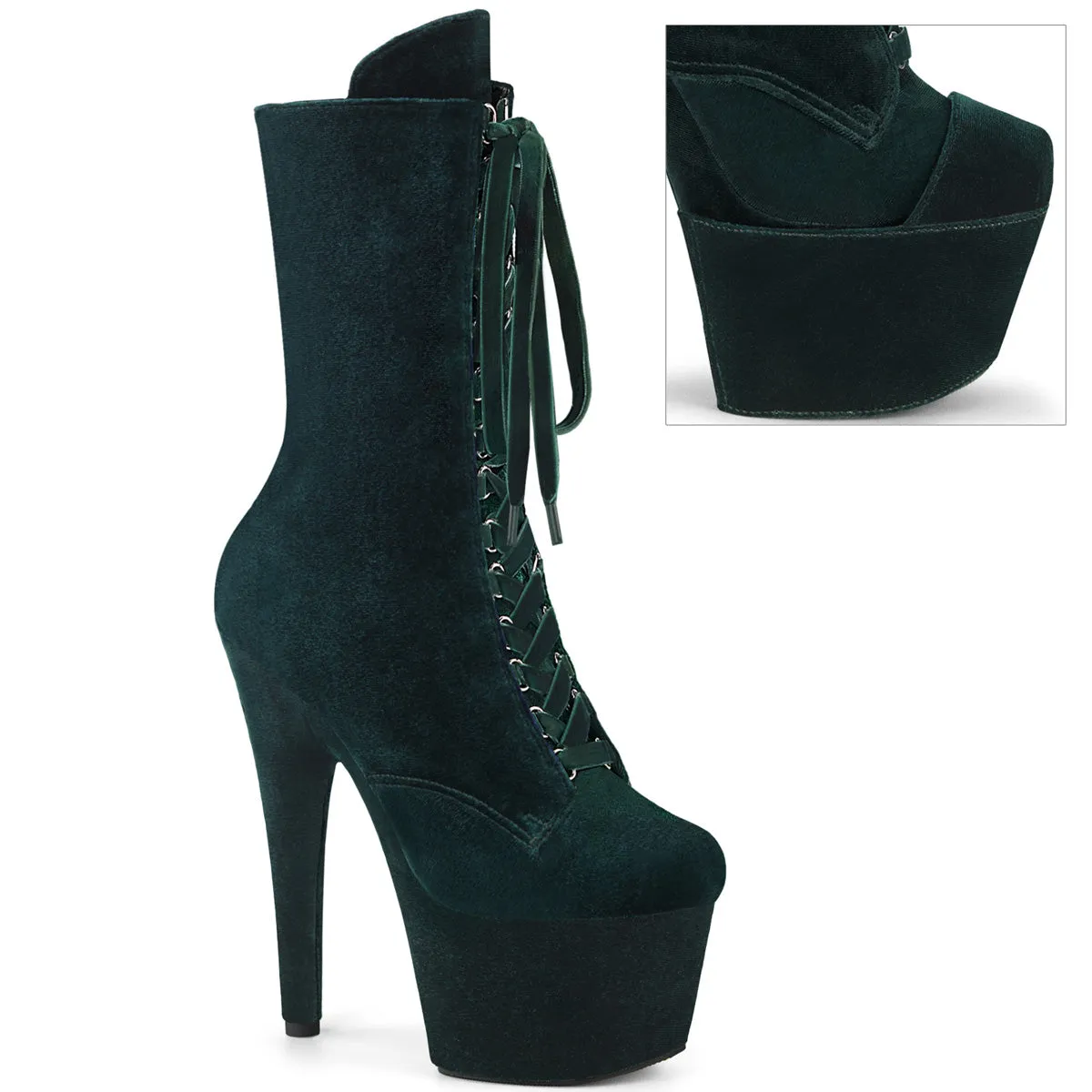 Pleaser Adore-1045VEL-Emerald Green-Size 8-Clearance sold by Shoe Freaks
