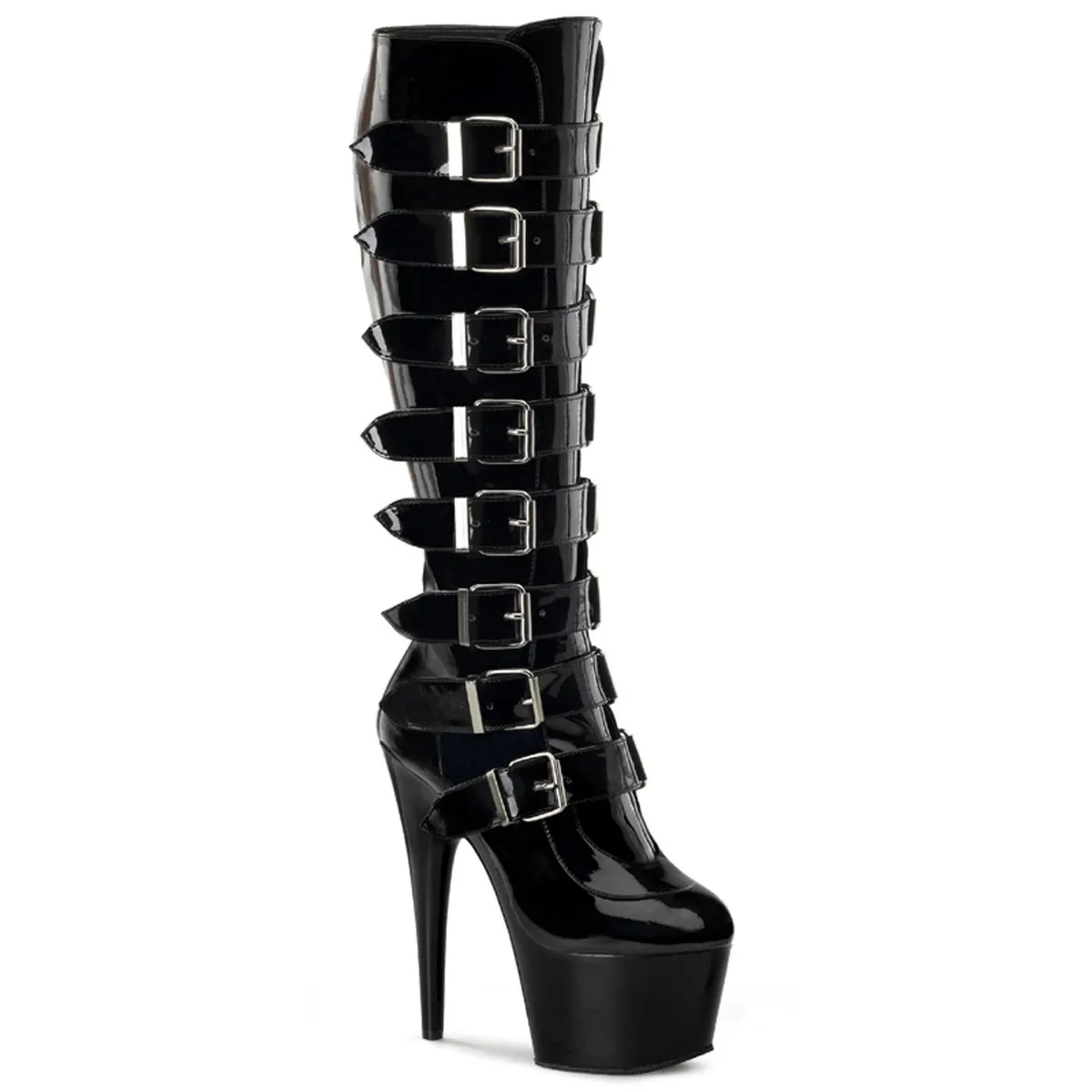 Pleaser Adore-2043-Black-Size 9-Clearance sold by Shoe Freaks