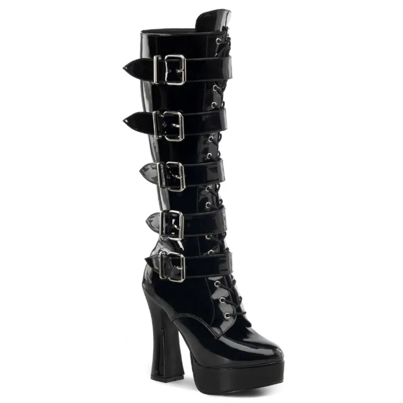 Pleaser Electra-2042-Black-Size 12-Clearance sold by Shoe Freaks