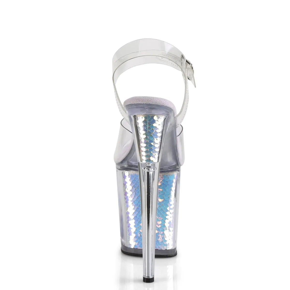 Pleaser Flamingo-808MC-Clear-Holographic-Size 9-Clearance sold by Shoe Freaks product image thumbnail 4