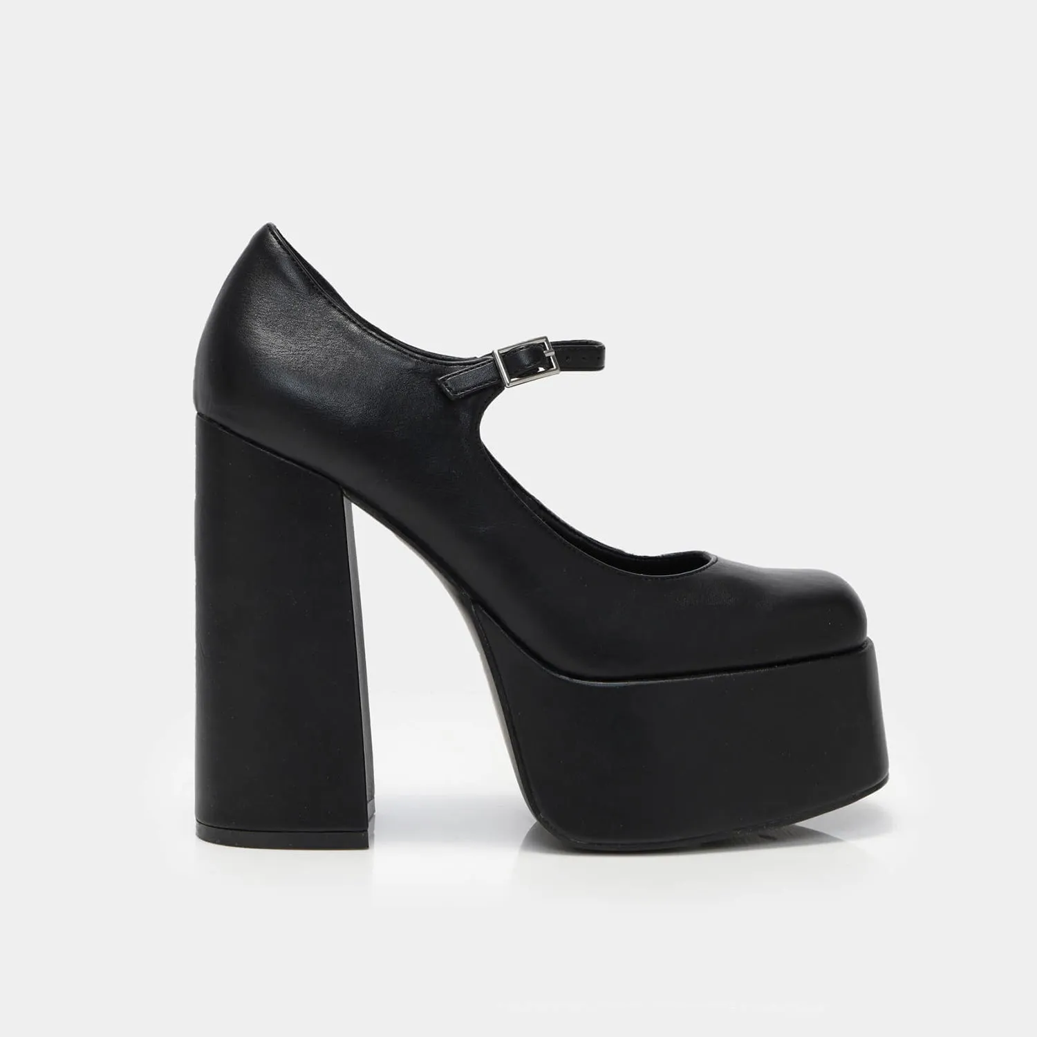 Darkbloom Black Platform Heels-Black-Size 12-Clearance sold by Shoe Freaks product image thumbnail 2