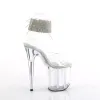 Pleaser Flamingo-891-2RS-Clear/Clear-Size 7-Clearance sold by Shoe Freaks