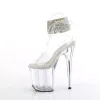 Pleaser Flamingo-891-2RS-Clear/Clear-Size 7-Clearance sold by Shoe Freaks