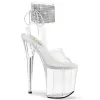 Pleaser Flamingo-891-2RS-Clear/Clear-Size 7-Clearance sold by Shoe Freaks