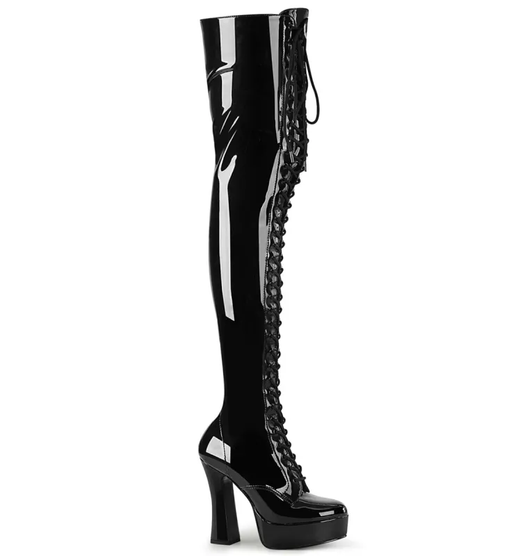 Pleaser Electra-3023-Black-Size 7-Clearance sold by Shoe Freaks