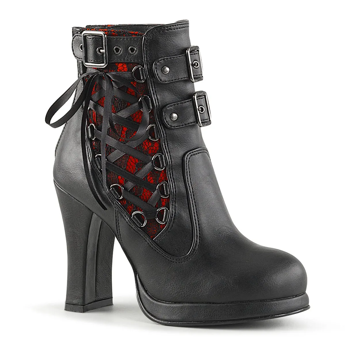 Demonia Crypto-51-Black-Red-Size 7-Clearance sold by Shoe Freaks
