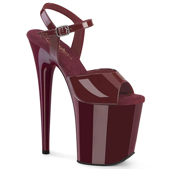 Pleaser Flamingo-809-Burgundy-Size 10-Clearance sold by Shoe Freaks