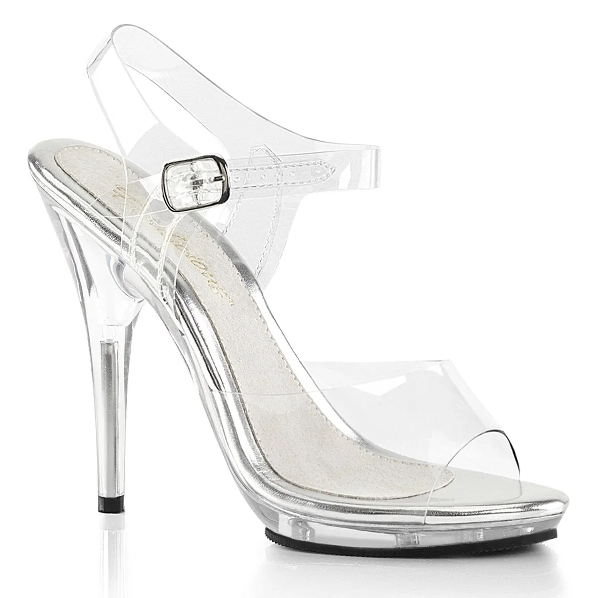 Fabulicious Poise-508-Clear-Size 10-Clearance sold by Shoe Freaks
