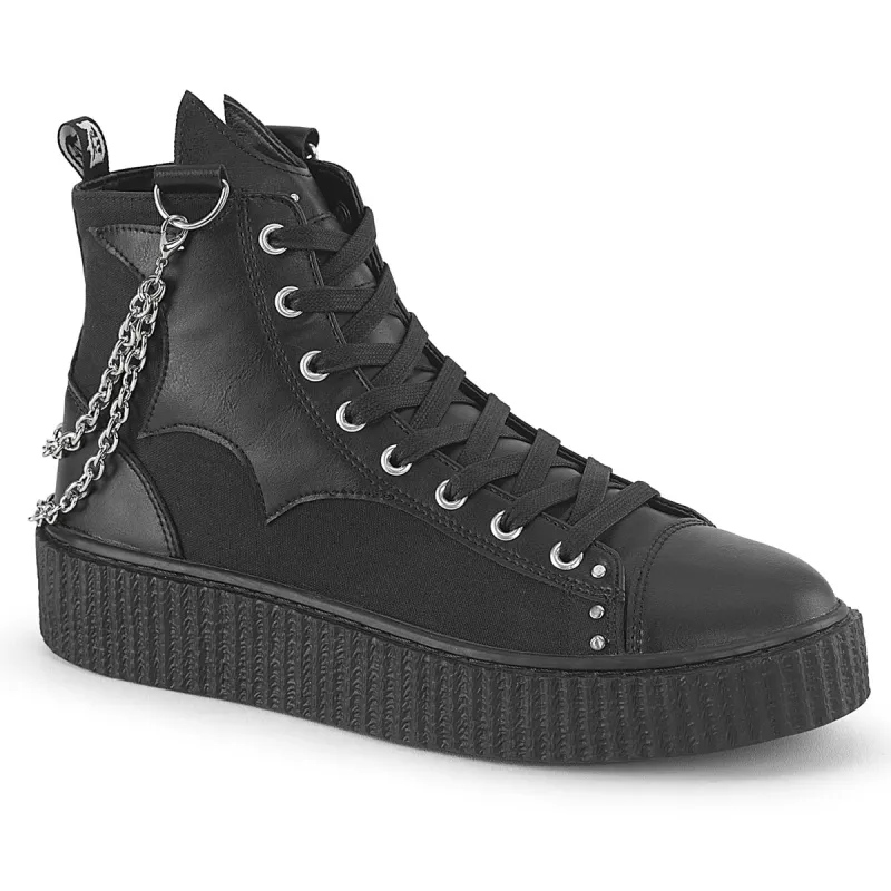 Demonia Sneeker-230-Black-Size 7-Clearance sold by Shoe Freaks