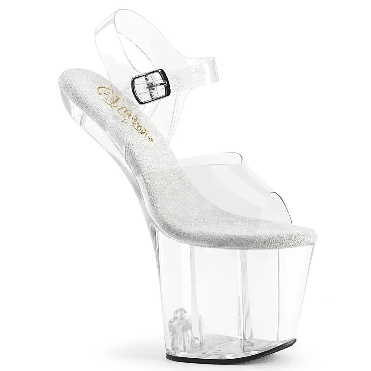 Pleaser Craze-808-Clear/Clear-Size 9-Clearance sold by Shoe Freaks