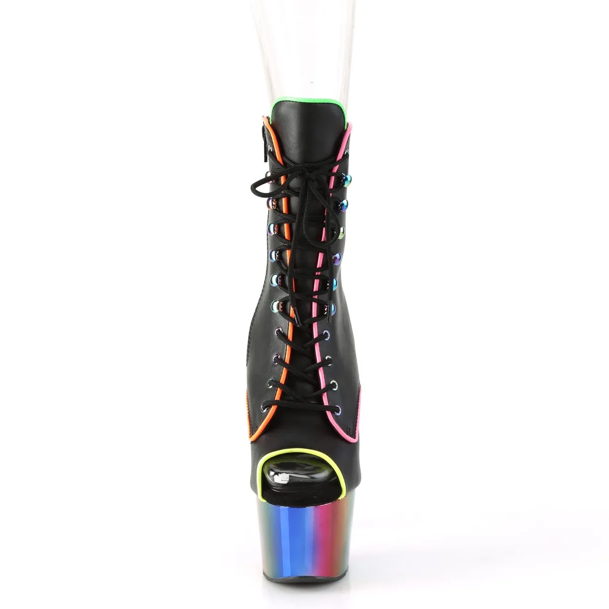 Pleaser Adore-1021RC-02-Black/Rainbow-Size 5-Clearance sold by Shoe Freaks product image thumbnail 2