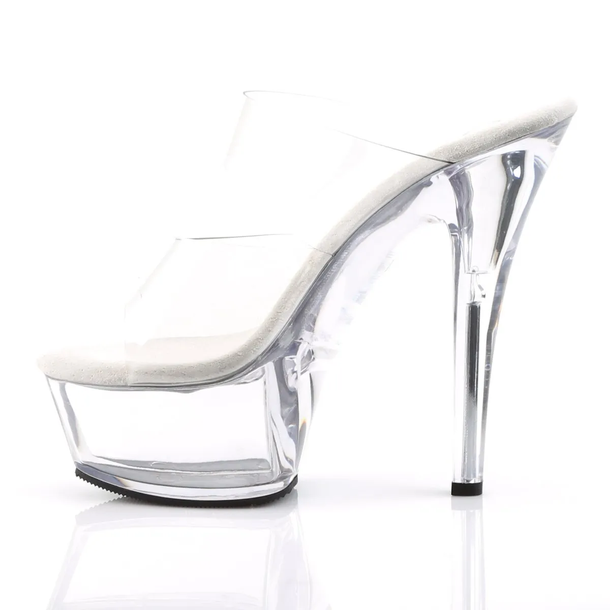 Pleaser Kiss-202-Clear-Size 9-Clearance sold by Shoe Freaks product image thumbnail 3