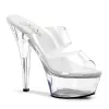 Pleaser Kiss-202-Clear-Size 9-Clearance sold by Shoe Freaks