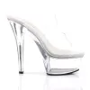 Pleaser Kiss-202-Clear-Size 9-Clearance sold by Shoe Freaks