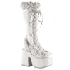 Demonia Camel-311-White-Size 10-Clearance sold by Shoe Freaks