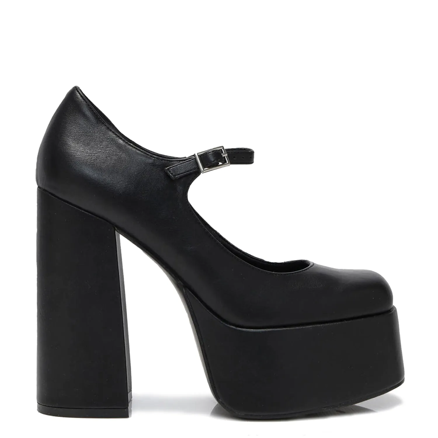 Darkbloom Black Platform Heels-Black-Size 13-Clearance sold by Shoe Freaks