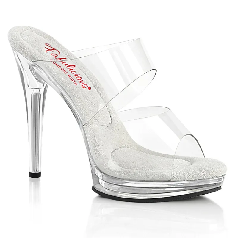 Fabulicious Glory-502-Clear/Clear-Size 7-Clearance sold by Shoe Freaks