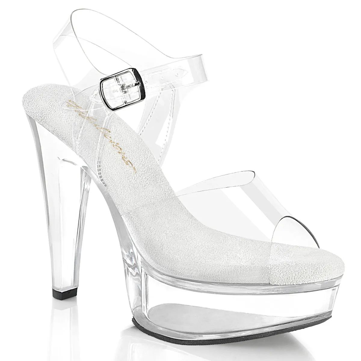 Fabulicious Martini-508-Clear/Clear-Size 6-Clearance sold by Shoe Freaks