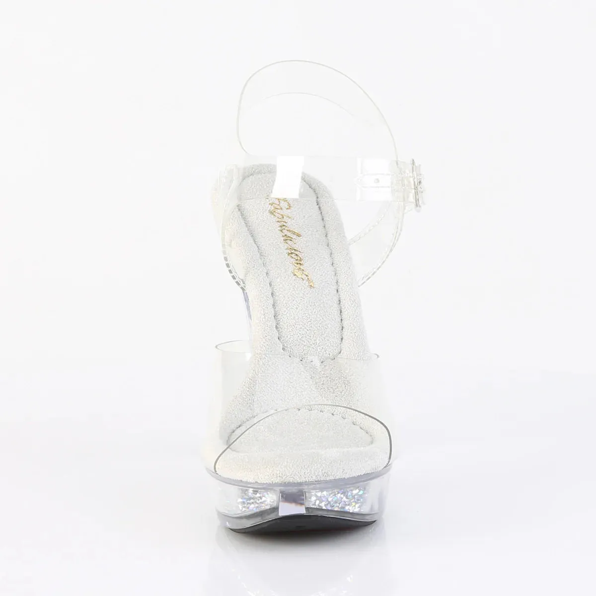 Fabulicious Cocktail-508RSI-Clear/Clear-Silver-Size 8-Clearance sold by Shoe Freaks product image thumbnail 2