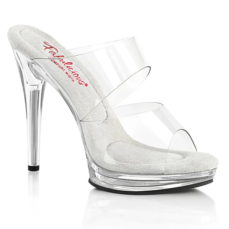 Fabulicious Glory-502-Clear/Clear-Size 8-Clearance sold by Shoe Freaks