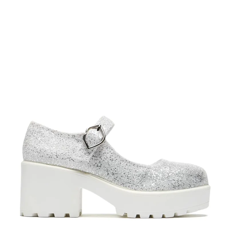 Glitter Mary Janes ‘Damn it Janet! Edition’ sold by Shoe Freaks
