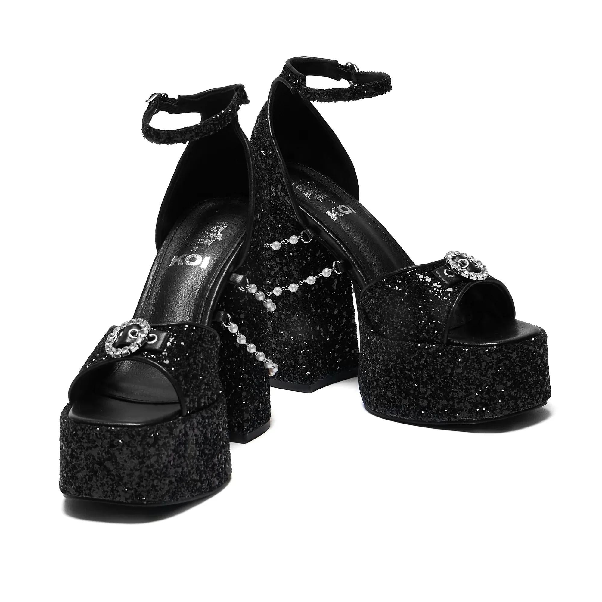 Frank N Furter Charm Heels - Black sold by Shoe Freaks product image thumbnail 4