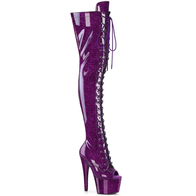 Pleaser Adore-3021GP-Purple-Size 7-Clearance sold by Shoe Freaks