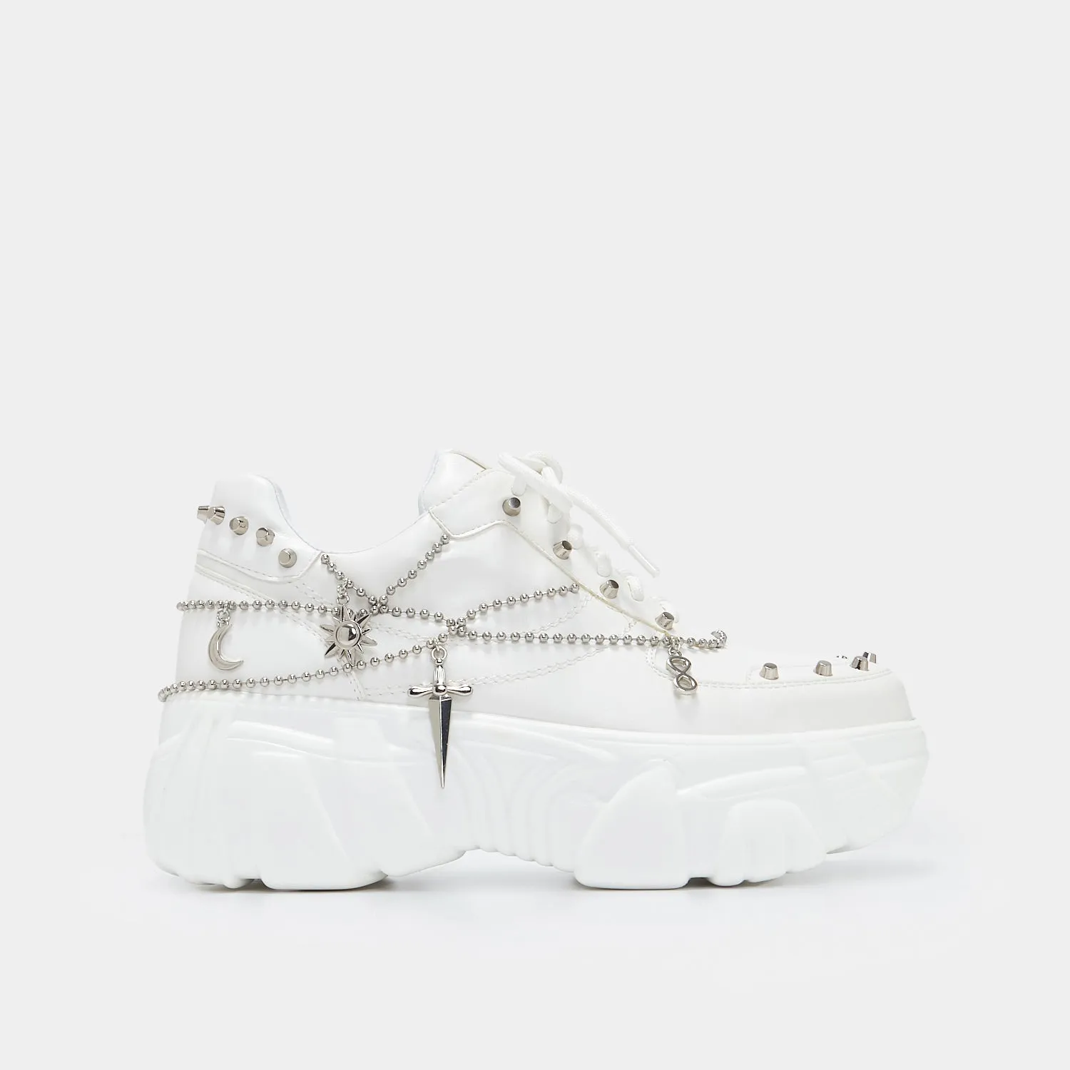 Jinx White Mystic Charm Trainers-Size 7-Clearance sold by Shoe Freaks product image thumbnail 2