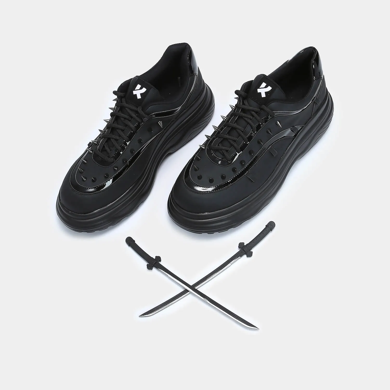 Takeda Men's Sword Trainers-Blac-Size 10-Clearance sold by Shoe Freaks product image thumbnail 3