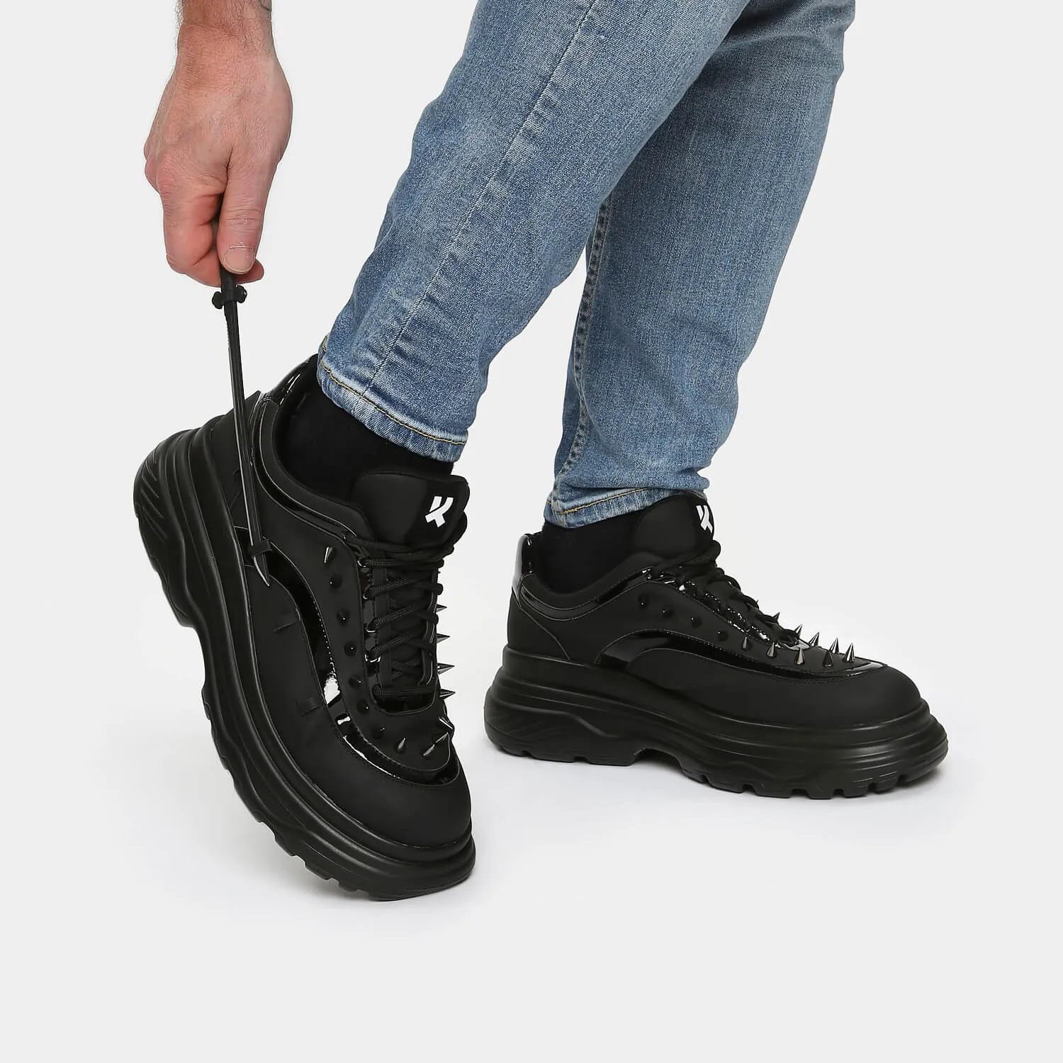 Takeda Men's Sword Trainers-Blac-Size 10-Clearance sold by Shoe Freaks product image thumbnail 5