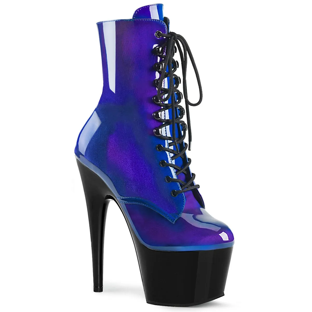 Pleaser Adore-1020SHG-Blue-Purple-Size 10-Clearance sold by Shoe Freaks