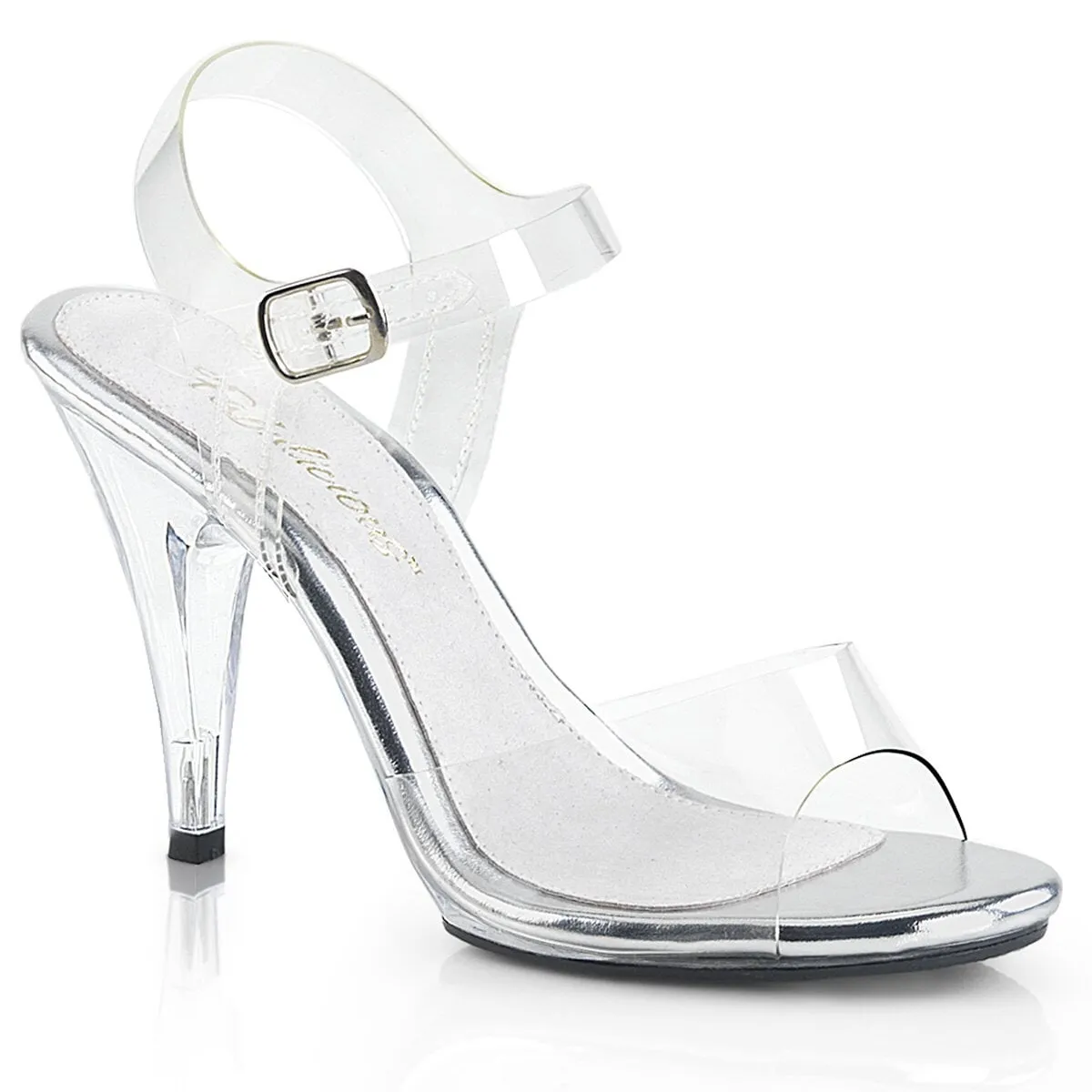 Fabulicious Caress-408-Clear-Size 8-Clearance sold by Shoe Freaks