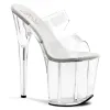 Pleaser Flamingo-802-Clear-Size 6-Clearance sold by Shoe Freaks